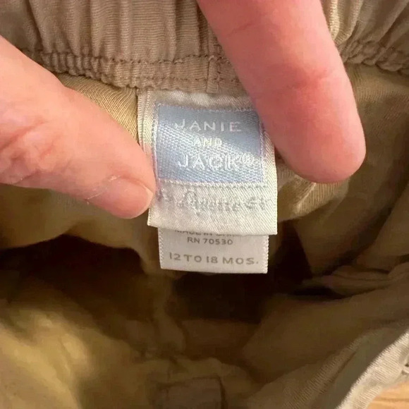 Janie and Jack lined khaki pants 12-18 months - Picture 4 of 7